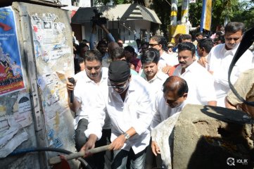 Telugu Film Industry Participate Swachh Hyderabad